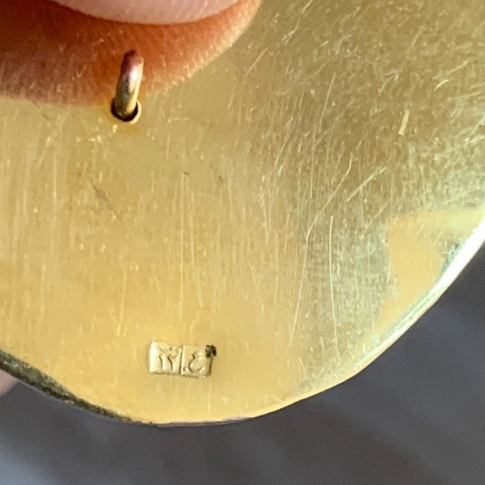 14k gold Egyptian Queen Brooch or Pendant. X-Large size! - Picture 5 of 9
